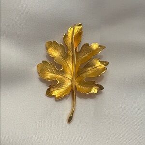 Gold Leaf Brooch